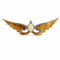 Broche Broche ancienne ailes en or jaune 18K, opale et diamants 58 Facettes Ailes