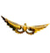 Broche Broche ancienne ailes en or jaune 18K, opale et diamants 58 Facettes Ailes