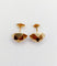 Boucles d'oreilles Puces d’oreilles - Demi-sphères facettées en or rose 18k (circa 1920) 58 Facettes A06956