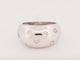 Bague 56 Bague jonc large en or blanc diamants taille ancienne 0,40 ct 58 Facettes 33711