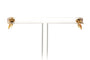 Boucles d'oreilles Boucles d'oreilles contemporaines en or jaune, rubis et diamants 58 Facettes B846