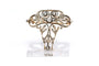 Broche Broche Art nouveau en or jaune 18 carats et argent, diamants taille rose 58 Facettes 23466