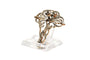 Broche Broche Art nouveau en or jaune 18 carats et argent, diamants taille rose 58 Facettes 23466
