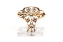 Broche Broche Art nouveau en or jaune 18 carats et argent, diamants taille rose 58 Facettes 23466