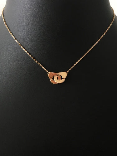 Collier Dinh Van Menottes XS - Collier en or rose 18K 58 Facettes 251