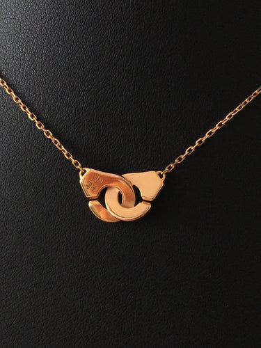 Collier Dinh Van Menottes XS - Collier en or rose 18K 58 Facettes 251