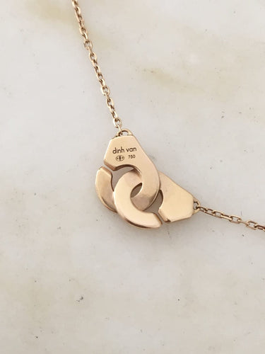 Collier Dinh Van Menottes XS - Collier en or rose 18K 58 Facettes 251
