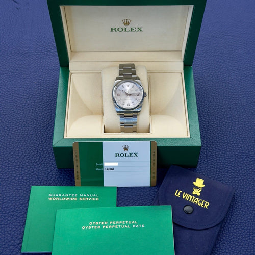 Montre Rolex Air-King 114200 - Montre en acier 34 mm 58 Facettes 052