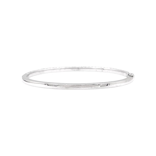 Bracelet Bracelet jonc, or blanc et diamants. 58 Facettes 35446