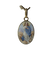 Pendentif Médaille pendentif - Porcelaine peinte en or jaune 18 carats 58 Facettes Medaille