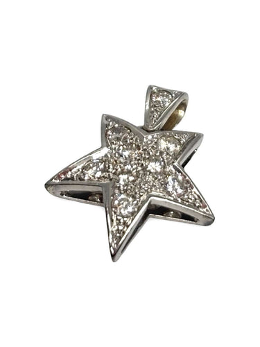 Pendentif Pendentif étoile en or blanc 18K et diamants 0,60 ct 58 Facettes 1815