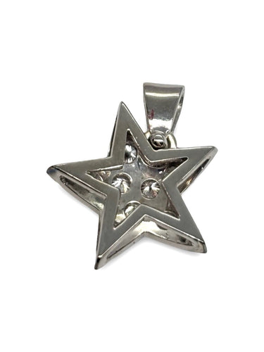 Pendentif Pendentif étoile en or blanc 18K et diamants 0,60 ct 58 Facettes 1815