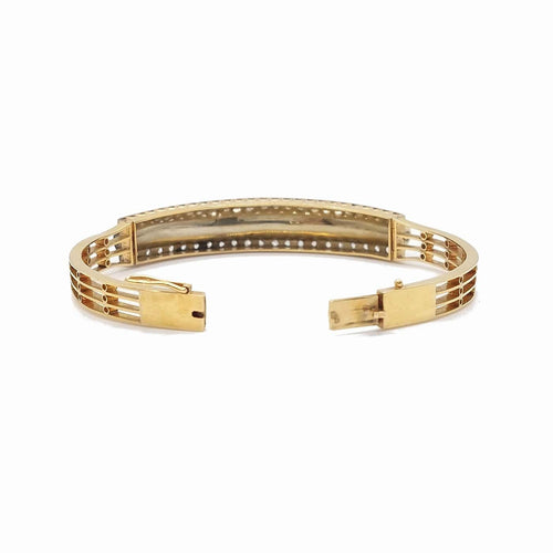 Bracelet Belle Époque - Bracelet jonc ouvrant en or jaune 18 k et perles 58 Facettes 249