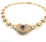 Collier Collier en or jaune et blanc 18 ct avec saphir cabochon et diamants 58 Facettes 227/26 A SHD 116/26