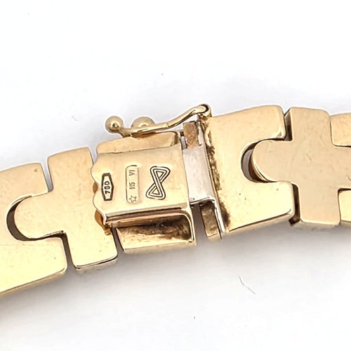 Collier Collier en or jaune et blanc 18 ct avec saphir cabochon et diamants 58 Facettes 227/26 A SHD 116/26