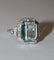Bague 61 Bague Art déco en or blanc, aigue-marine et diamants 58 Facettes 610