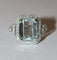 Bague 61 Bague Art déco en or blanc, aigue-marine et diamants 58 Facettes 610
