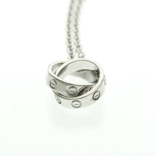 Collier Cartier Love - Collier interlocking en or blanc 58 Facettes eee8eh1lk2