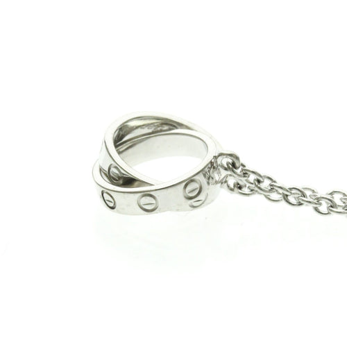 Collier Cartier Love - Collier interlocking en or blanc 58 Facettes eee8eh1lk2