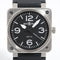 Bell & Ross BR 03-92 - Automatické hodinky, černý gumový řemínek 