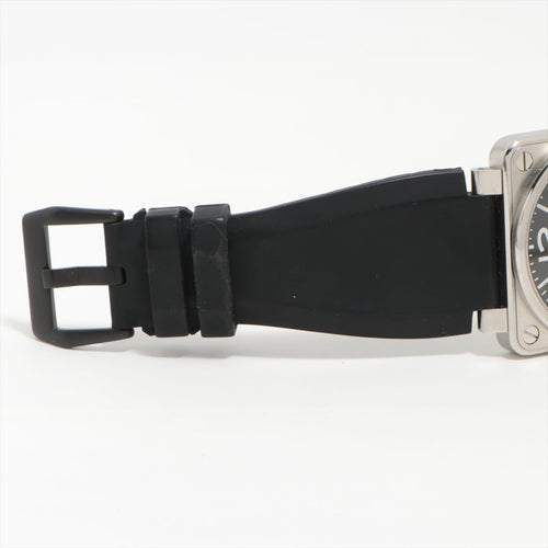 Bell & Ross BR 03-92 - Automatické hodinky, černý gumový řemínek 