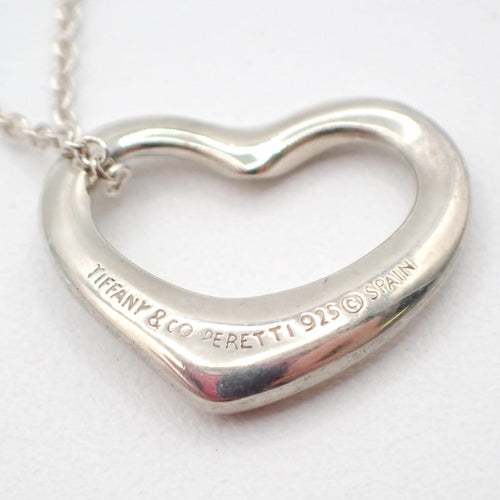 Tiffany & Co. Elsa Peretti - Vedhængshalskæde Open Heart i Sølv 