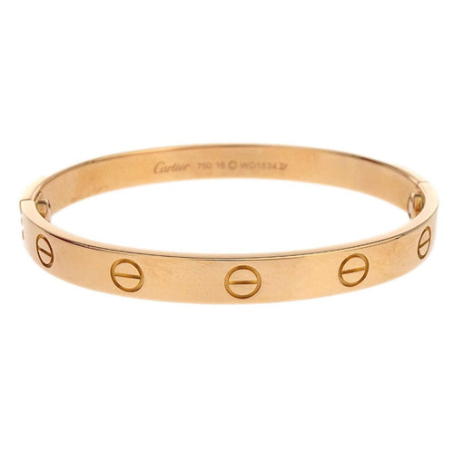Bracelet Cartier Love - Bijou en or rose 18 carats 58 Facettes l82bhsj29j