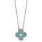Pendentif Van Cleef & Arpels Vintage Alhambra - Pendentif en or blanc et porcelaine verte 58 Facettes r0txn0zfte