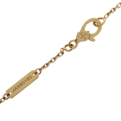 Pendentif Van Cleef & Arpels - Pendentif Vintage Alhambra en or jaune et porcelaine bleue de Sèvres, diamant 58 Facettes pze6vvdopo