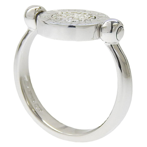 Bague 51 Bvlgari Bvlgari Flip - Bague en or blanc, diamants et onyx 58 Facettes kntxxx