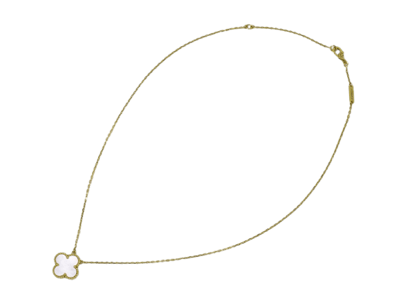 Collier Van Cleef & Arpels Vintage Alhambra - Collier pendentif en or jaune 18K 58 Facettes pczsh8