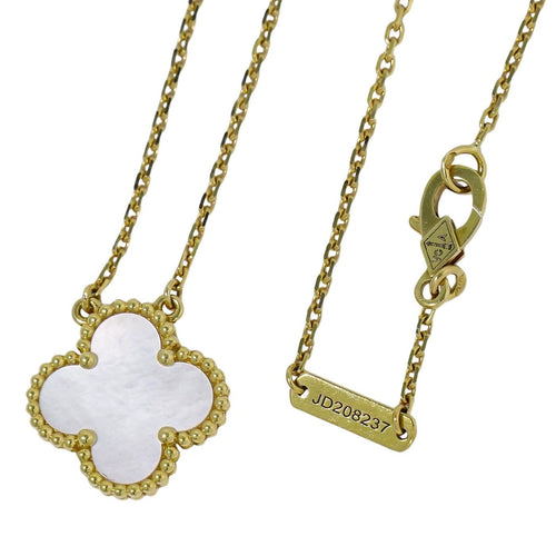 Collier Van Cleef & Arpels Vintage Alhambra - Collier pendentif en or jaune 18K 58 Facettes pczsh8