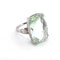Bague 58 Bague - Aigue-marine verte en or blanc 18 ct 58 Facettes 221/26 B 114/26