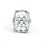 Bague 58 Bague - Aigue-marine verte en or blanc 18 ct 58 Facettes 221/26 B 114/26