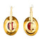 Boucles d'oreilles Boucles d'oreilles dormeuses - Or 14 carats et grenats cabochon 58 Facettes E33A8877977F4611AA3451CC448AC36A