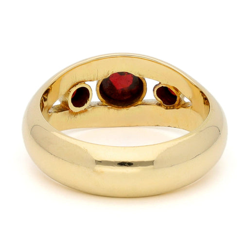 Bague 51 Bague trilogie en or 14k (585) et grenats 58 Facettes D77CD6C451444B5384AA56766FB50C8D