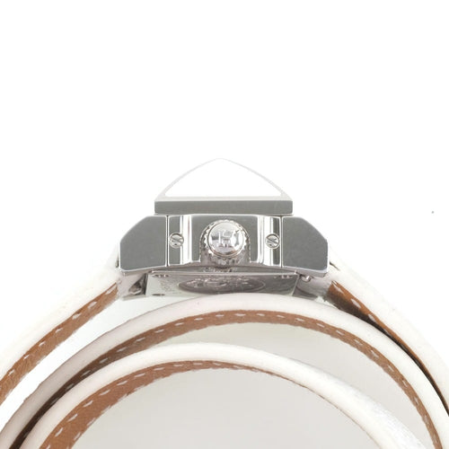 Montre Hermès - Montre Medor Rock quartz en acier laqué et cuir 58 Facettes ikr7n8