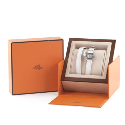 Montre Hermès - Montre Medor Rock quartz en acier laqué et cuir 58 Facettes ikr7n8