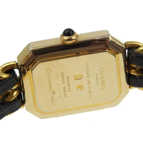 Montre Chanel Premiere Rock Quartz Plated Metal and Leather 58 Facettes konkqe