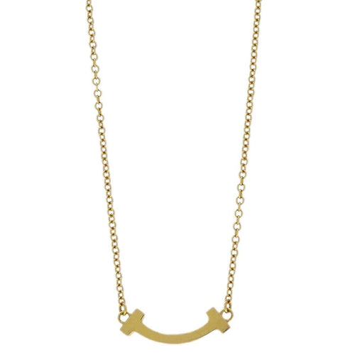 Pendentif Tiffany & Co. - Pendentif T Smile en or jaune 18K 58 Facettes kxrcxn2v0n