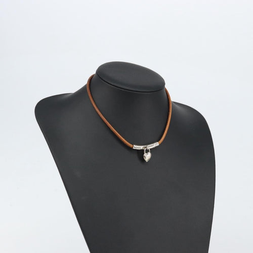 Collier Hermès - Collier chaîne charm Annee Mediterranee en métal et cuir 58 Facettes h61iwxhvam