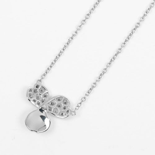 Collier Tiffany & Co. - Collier Open Paper Flower en platine et diamants 58 Facettes qn2dfb