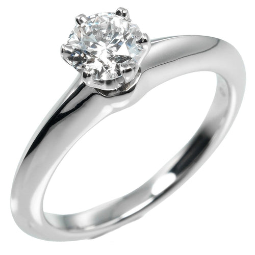 Bague 48 Tiffany & Co. - Bague solitaire Tiffany Setting en platine et diamant 58 Facettes s4huzq