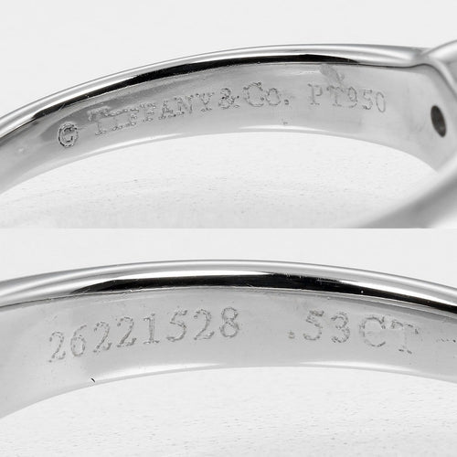 Bague 48 Tiffany & Co. - Bague solitaire Tiffany Setting en platine et diamant 58 Facettes s4huzq