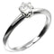 Bague 49 Tiffany & Co. Tiffany Setting - Bague solitaire en platine et diamant 58 Facettes q98j35