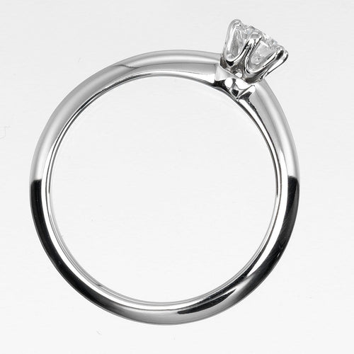 Bague Tiffany & Co. - Bague Tiffany Setting en platine avec diamant RBC 58 Facettes q98j35