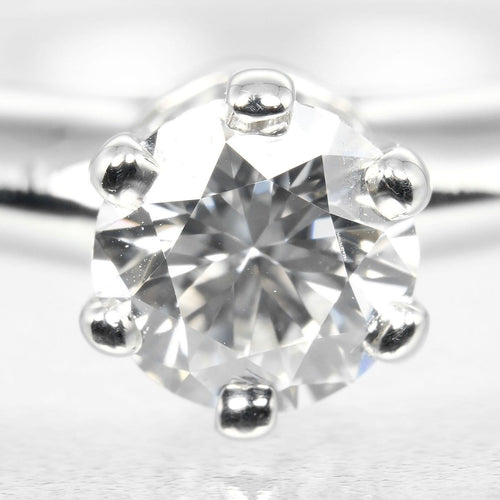 Bague 49 Tiffany & Co. Tiffany Setting - Bague solitaire en platine et diamant 58 Facettes q98j35