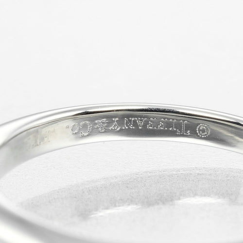 Bague Tiffany & Co. - Bague Tiffany Setting en platine avec diamant RBC 58 Facettes q98j35