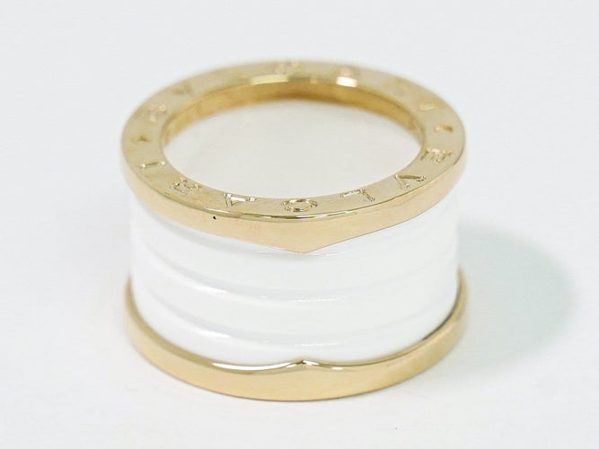 Bague 49 Bvlgari B.zero1 - Bague trois rangs en or jaune 18K et céramique 58 Facettes lud6fod17y