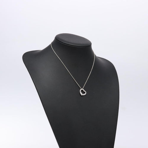 Collier Tiffany & Co. Elsa Peretti - Collier Open Heart en argent 58 Facettes ixhnar